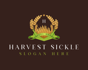 Wheat Farm Agriculture logo design