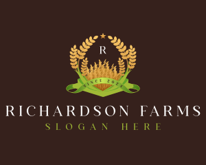 Wheat Farm Agriculture logo design