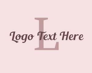 Brand - Elegant Feminine Script logo design