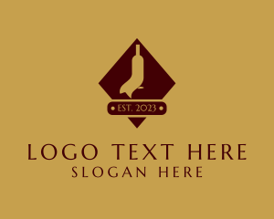 Wine Bottle Ribbon  Logo