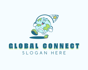 Globe - Earth Globe Environmental logo design