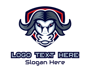 Emblem - Buffalo Bull Emblem logo design