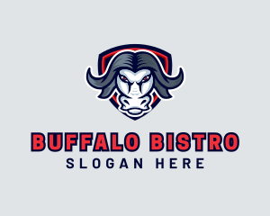 Buffalo - Buffalo Bull Shield logo design