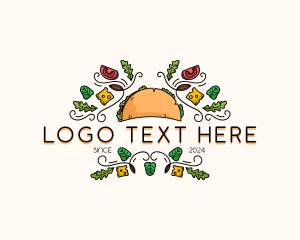 Gourmet Taco Restaurant logo design