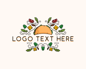Gourmet Taco Restaurant Logo
