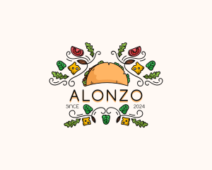 Gourmet Taco Restaurant logo design