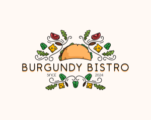 Gourmet Taco Restaurant logo design