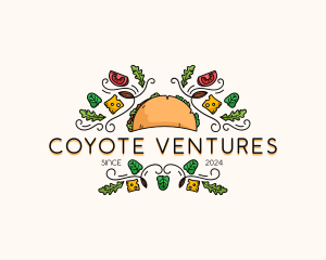 Gourmet Taco Restaurant logo design