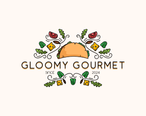 Gourmet Taco Restaurant logo design