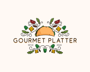 Gourmet Taco Restaurant logo design