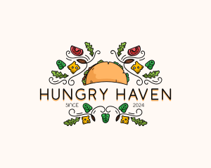 Gourmet Taco Restaurant logo design