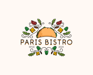 Gourmet Taco Restaurant logo design