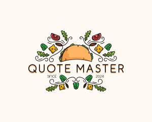 Gourmet Taco Restaurant logo design