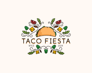 Gourmet Taco Restaurant logo design