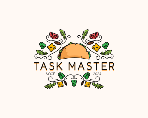 Gourmet Taco Restaurant logo design