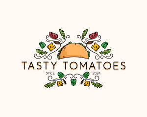 Gourmet Taco Restaurant logo design