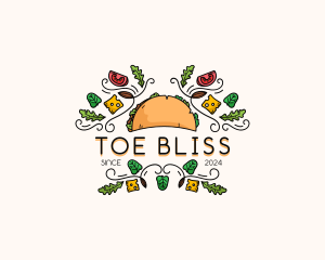 Gourmet Taco Restaurant logo design