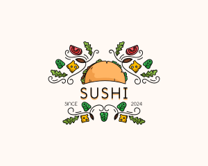 Gourmet Taco Restaurant logo design