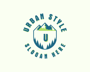 Summit - Forest Mountain Hiking logo design