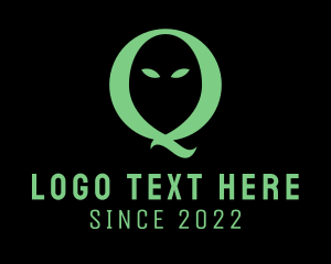 Ghost - Ghost Halloween Letter Q logo design