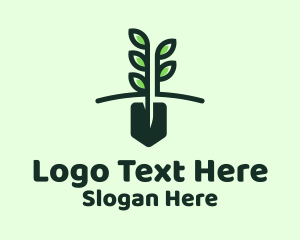 Gardening Plant Shovel Logo