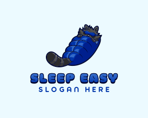 Raccoon Sleeping Bag logo design