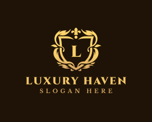 Luxury Ornate Shield logo design