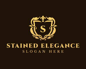 Luxury Ornate Shield logo design