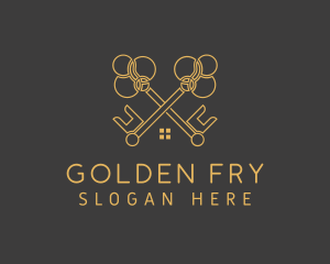 Golden Key Housing logo design