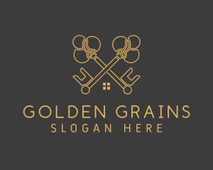 Golden Key Housing logo design