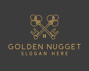 Golden Key Housing logo design