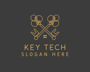 Golden Key Housing logo design