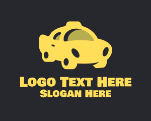 Airport Taxi - Yellow Taxi Cab logo design