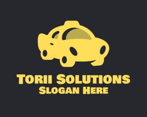 Yellow Taxi Cab logo design