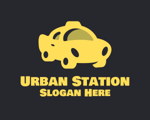 Yellow Taxi Cab logo design