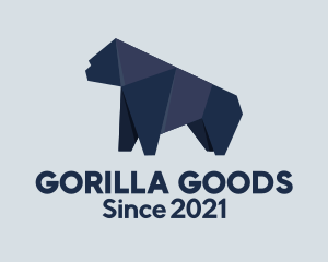 Gorilla Origami Papercraft  logo design