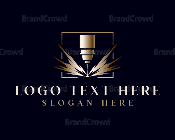 Luxury Laser Engraving Logo