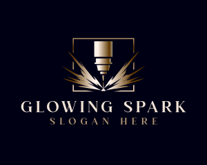 Luxury Laser Engraving logo design