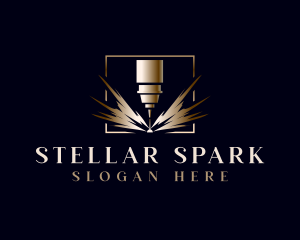 Luxury Laser Engraving logo design