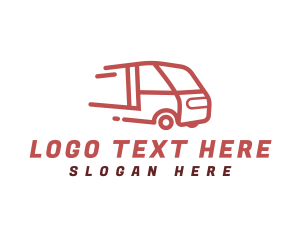 Van - Quick Delivery Truck logo design