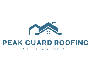 Residential Housing Roofing logo design