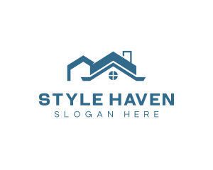 House - Residential Housing Roofing logo design