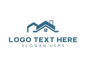 Residential Housing Roofing Logo