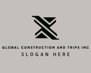 Architect Structure Builder Letter X Logo
