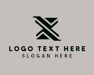 Construction - Architect Structure Builder Letter X logo design