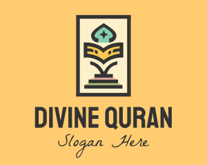 Quran - Muslim Quran Book logo design