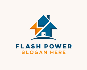 Home Lightning Electricity logo design