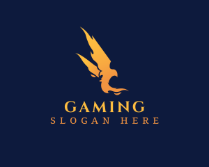 Blazing Flame Bird Logo