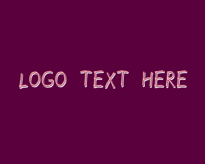 Tutor - Pink Handwritten Wordmark logo design