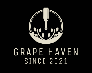 Vineyard - Wine Vineyard Badge logo design